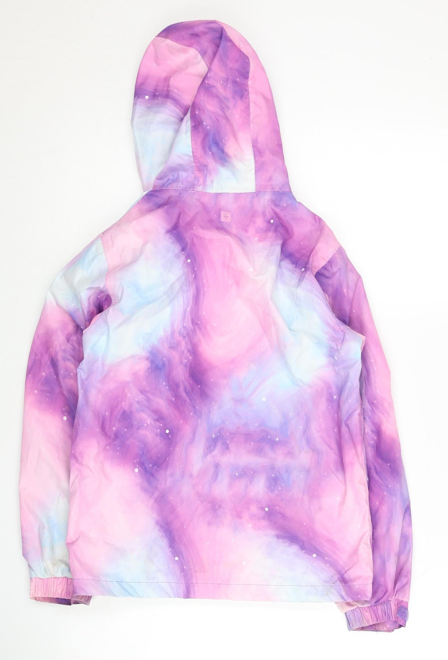 Mountain Warehouse Girls Multicoloured Galaxy Rain Coat Age 9-10 Waterproof Hooded