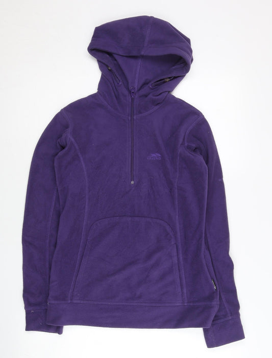 Trespass Womens Purple Fleece Hoodie 2XS Pullover Hiking Outdoor