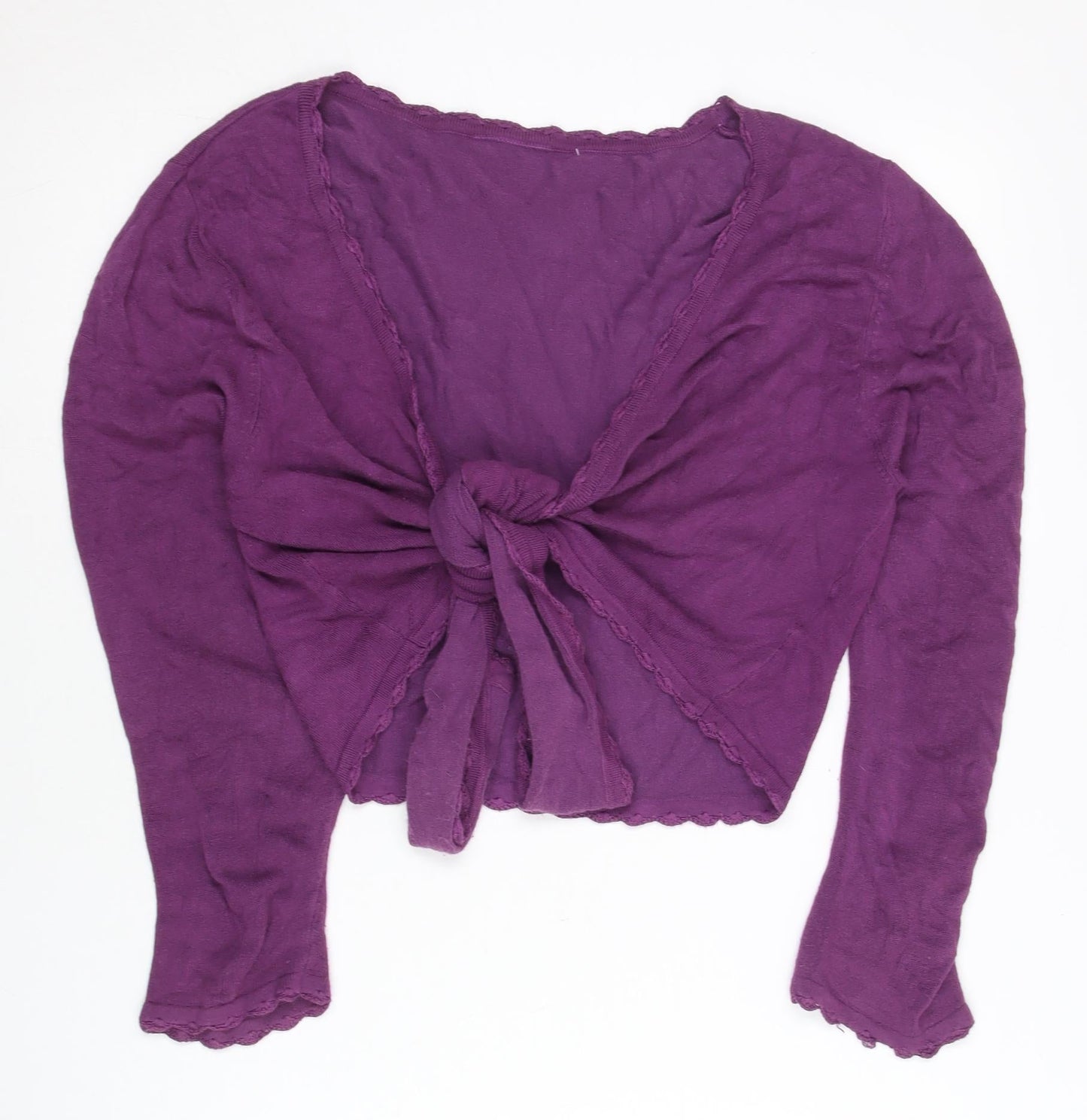 Wallis Women’s Purple V-Neck Wrap Cardigan Jumper Size 12