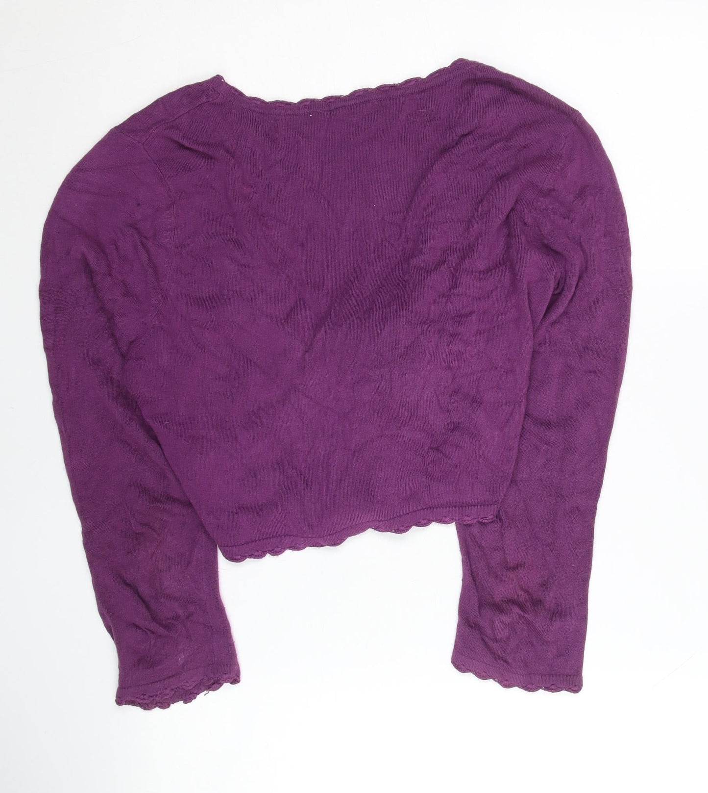 Wallis Women’s Purple V-Neck Wrap Cardigan Jumper Size 12
