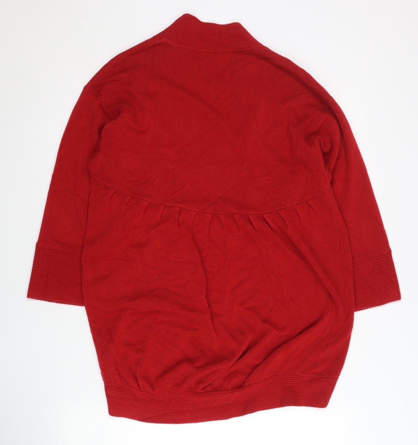 Marks and Spencer Women’s Red Acrylic Knit Cardigan M