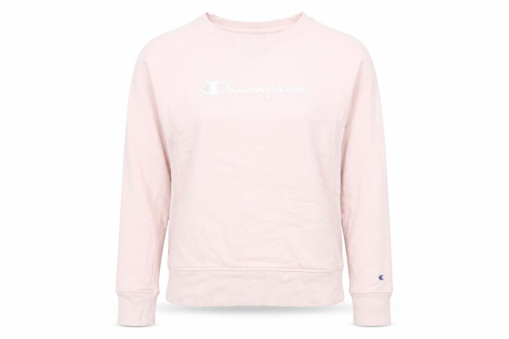 Womens UK L Regular Champion Pink Pullover Sweatshirt