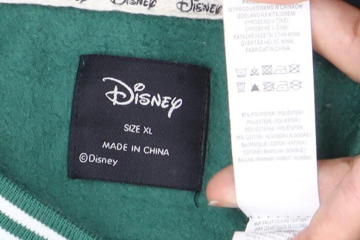 Disney Mickey Mouse Men's Green XL Pullover Sweatshirt