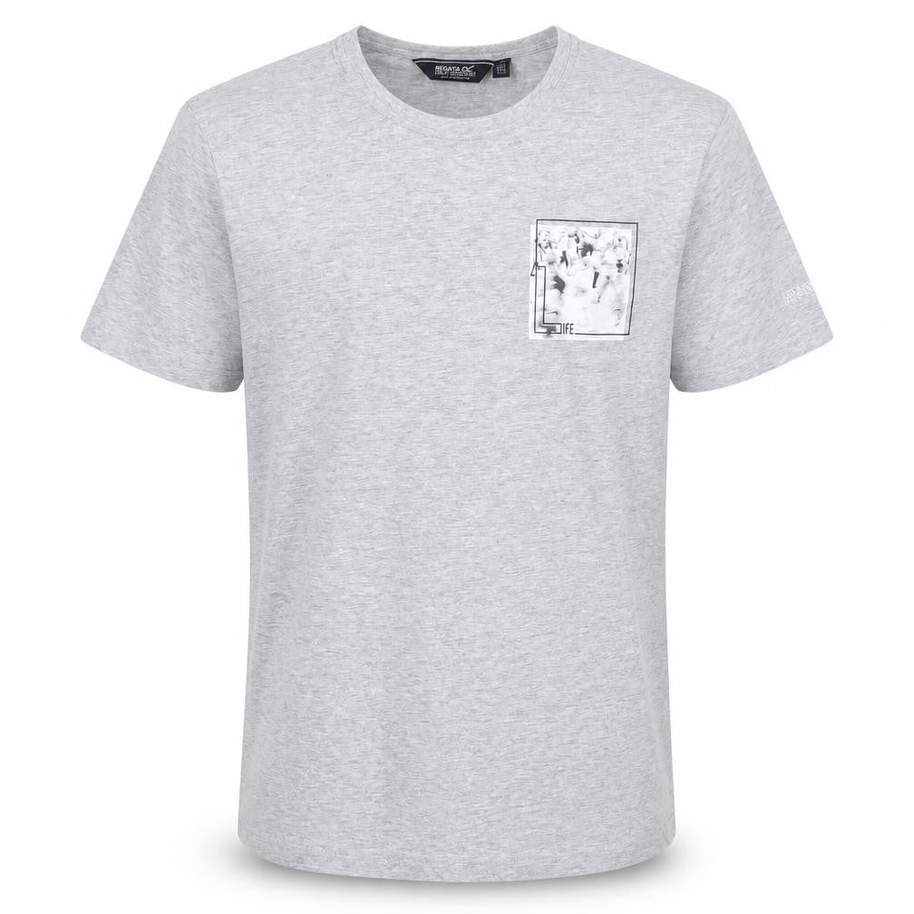 Mens UK Size M Regatta Grey  Cotton Blend T-Shirt