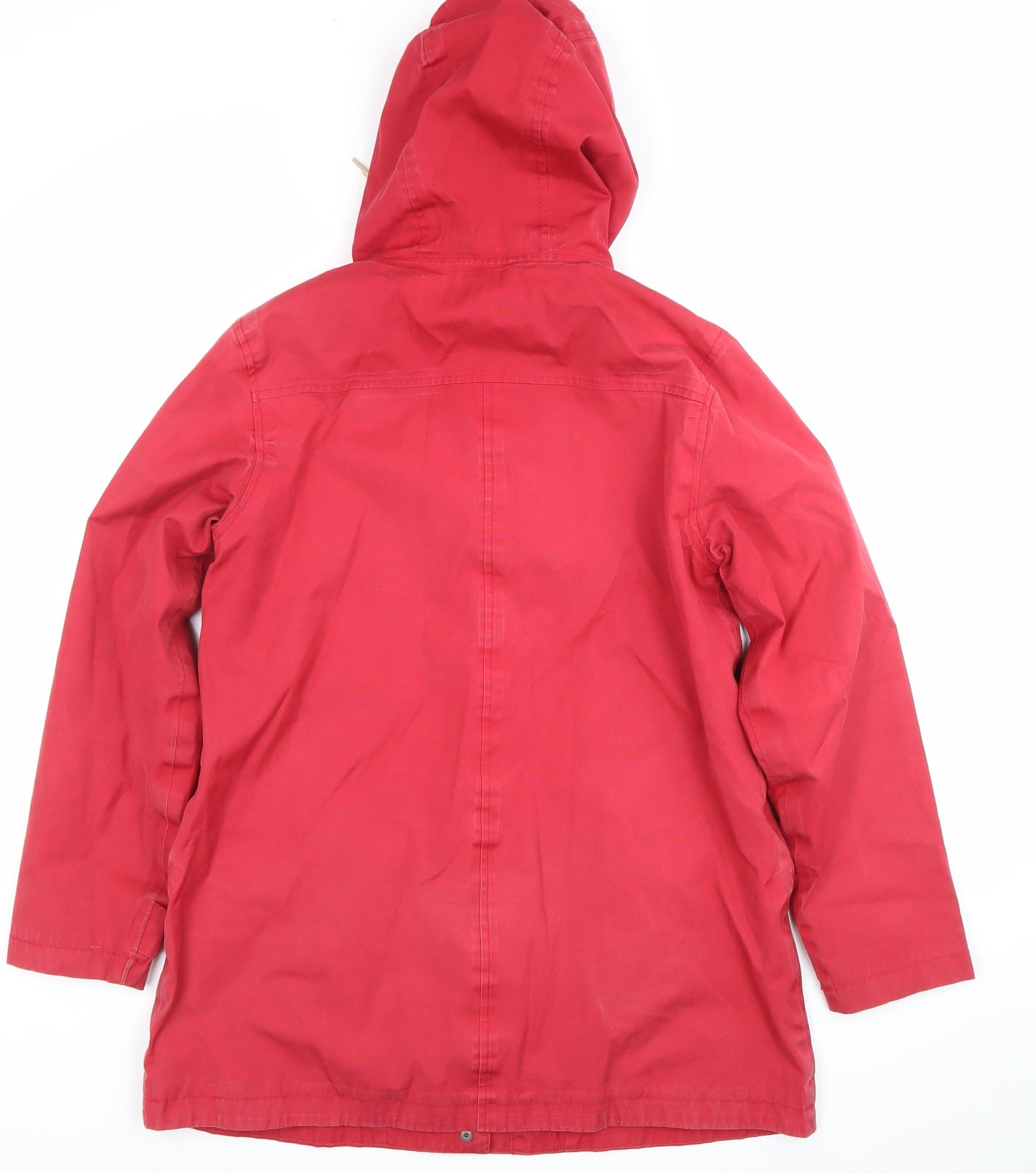Seasalt Cornwall Women’s Red Waterproof Rain Coat Size 14 Hooded