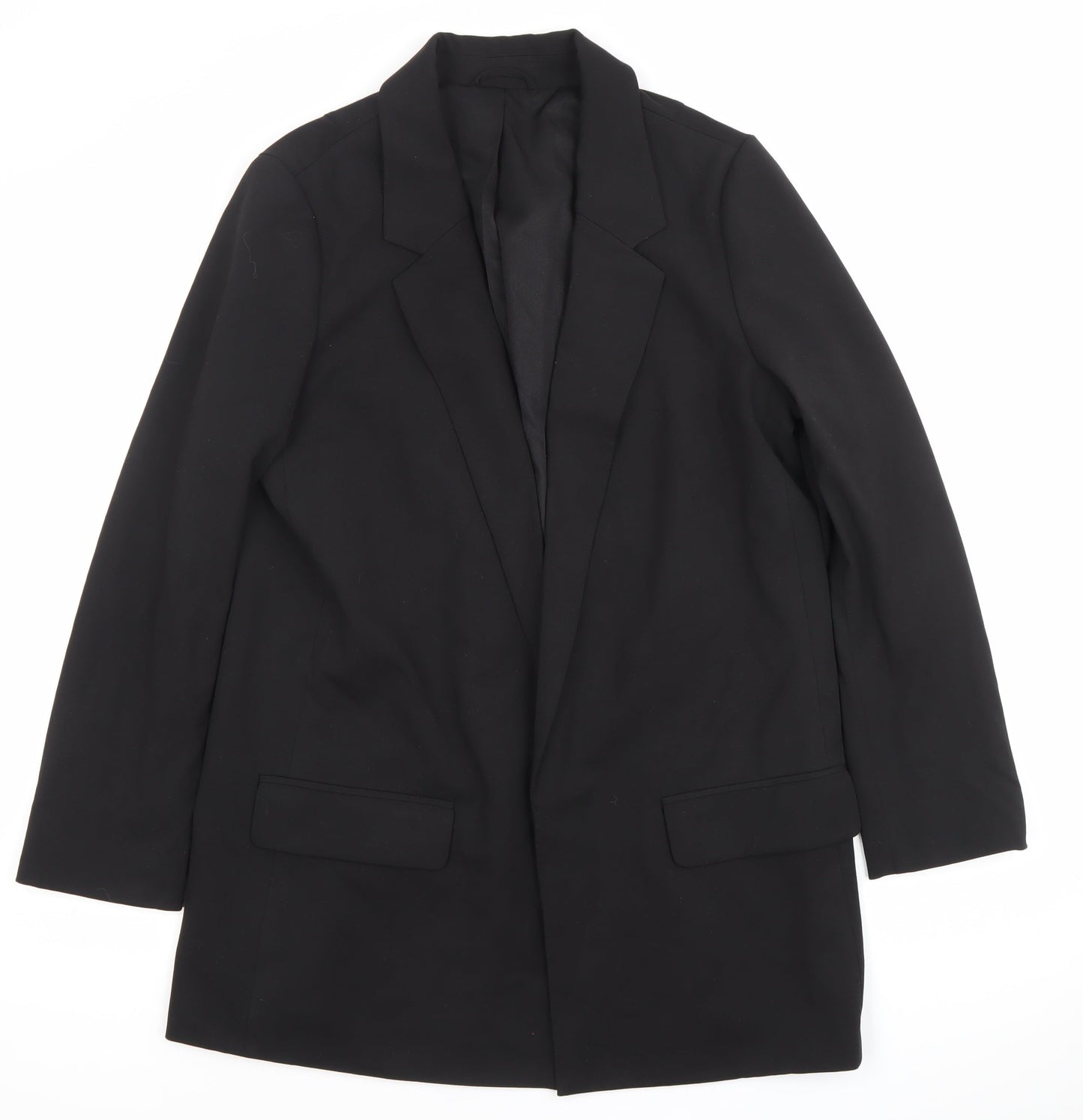 AllSaints Womens Black Blazer Jacket Size 12 Workwear Formal