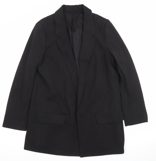 AllSaints Womens Black Blazer Jacket Size 12 Workwear Formal