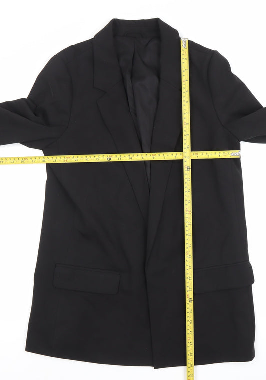 AllSaints Womens Black Blazer Jacket Size 12 Workwear Formal