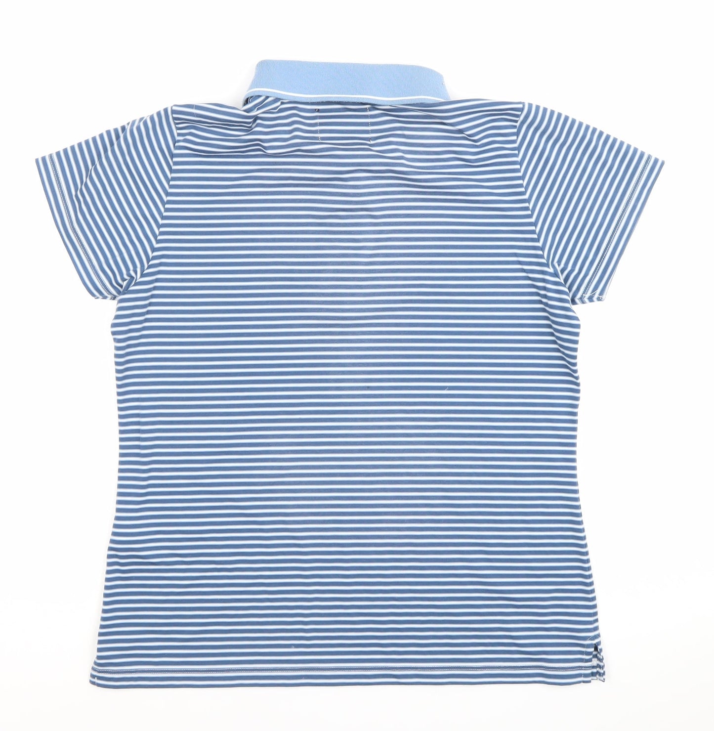 Rohan Men’s Blue Striped Polo Shirt Size M Regular Fit