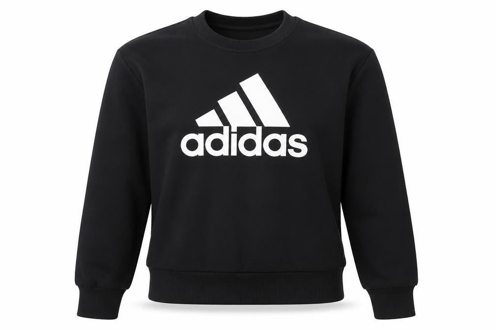 Womens UK M Regular adidas Black Pullover Sweatshirt