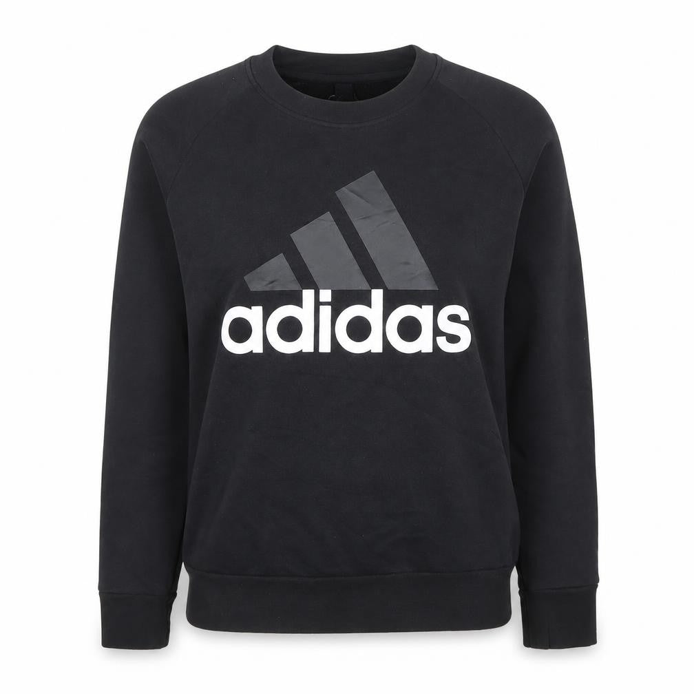 Womens UK 12 Regular adidas Black Pullover Sweatshirt