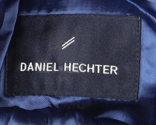 Daniel Hechter Men's Black Wool Blazer Jacket 42 Long Classic