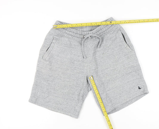 Jack Wills Men’s Grey Sweat Shorts Size S Elastic Waist Drawstring