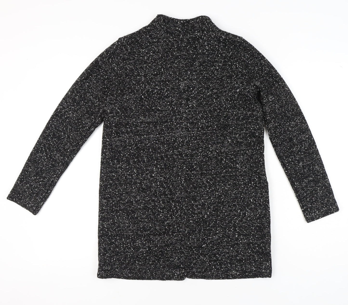 Next Women Black Flecked Shawl Collar Blazer Size 10