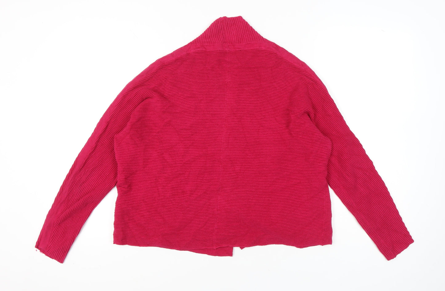 Principles by Ben de Lisi Womens Pink Cardigan L Knit Open Front