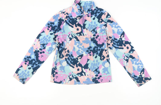 Mountain Warehouse Girls Multicoloured Fleece Sweatshirt 11-12Y 1/2 Zip Pullover