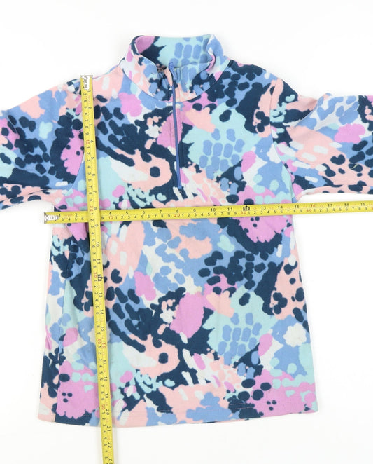 Mountain Warehouse Girls Multicoloured Fleece Sweatshirt 11-12Y 1/2 Zip Pullover