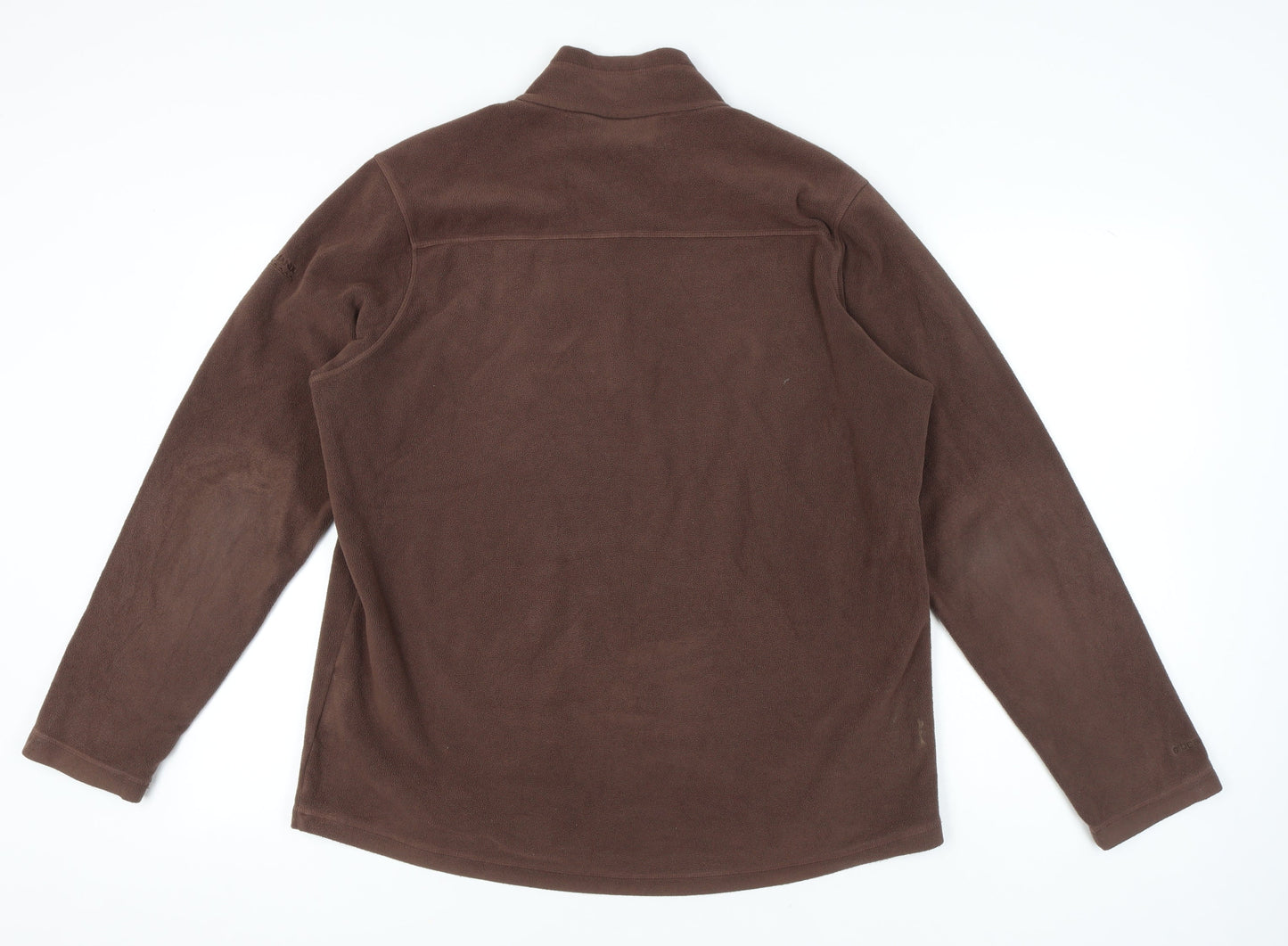 Kathmandu Mens Brown XL Fleece Pullover Sweatshirt 1/2 Zip Outdoor