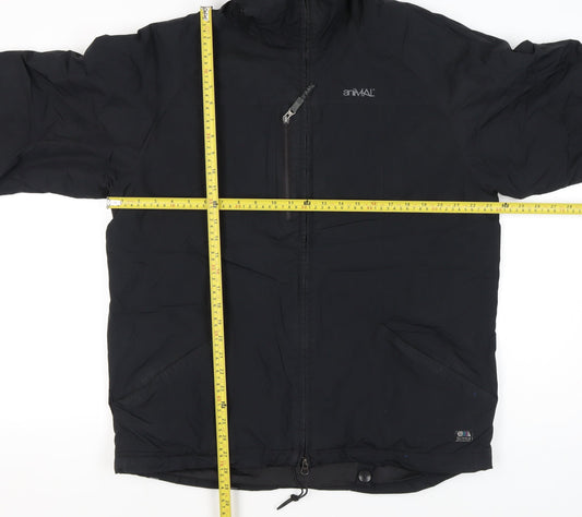 Animal Mens Black M Hooded Puffer Jacket Winter Casual Outdoor