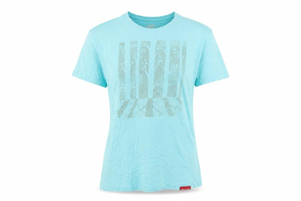 Womens UK Size M Eden Project Blue 100% Cotton T-Shirt