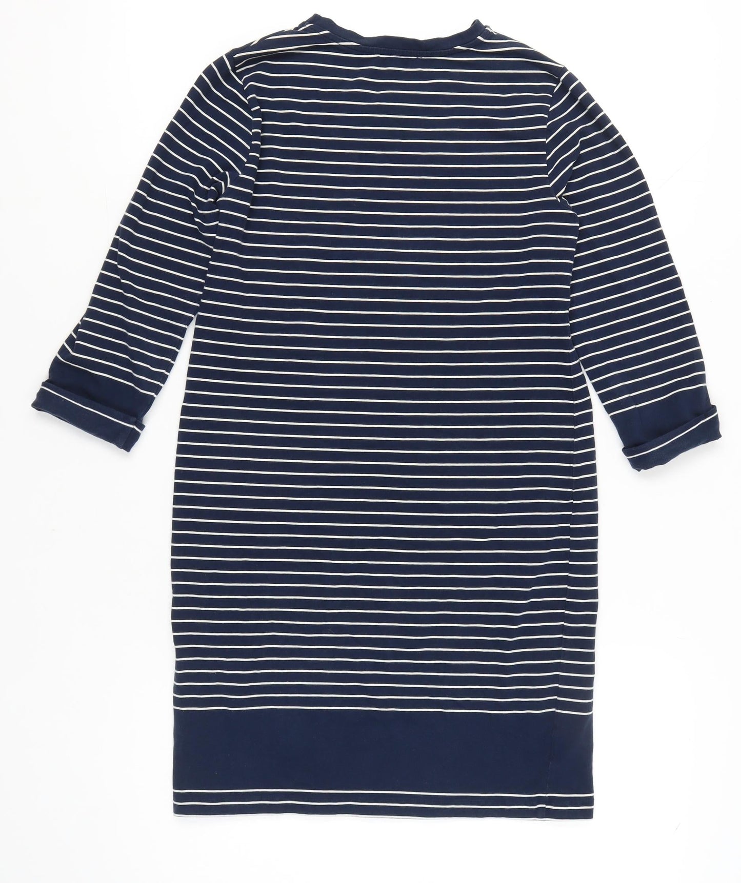 Whistles Women’s Blue Striped Jersey Shift Dress UK 12
