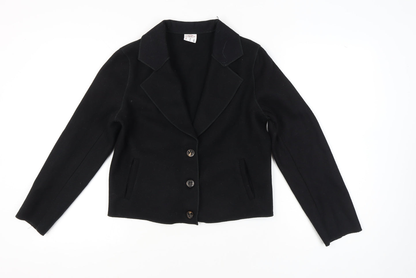 Lee Cooper Women’s Black Wool Polyester Blazer UK 8 Classic Style