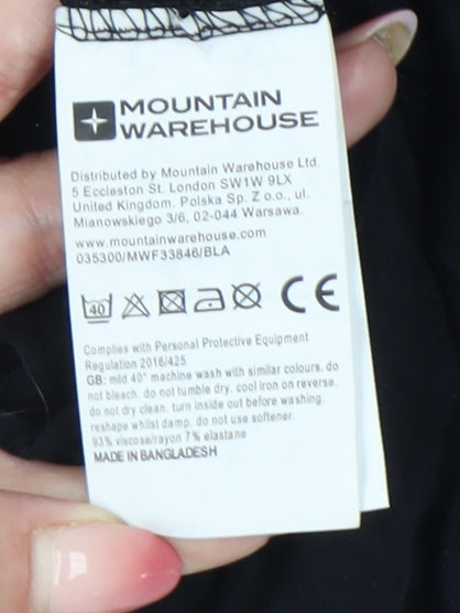 Mountain Warehouse Womens Black Size 18 Viscose T-Shirt Dress