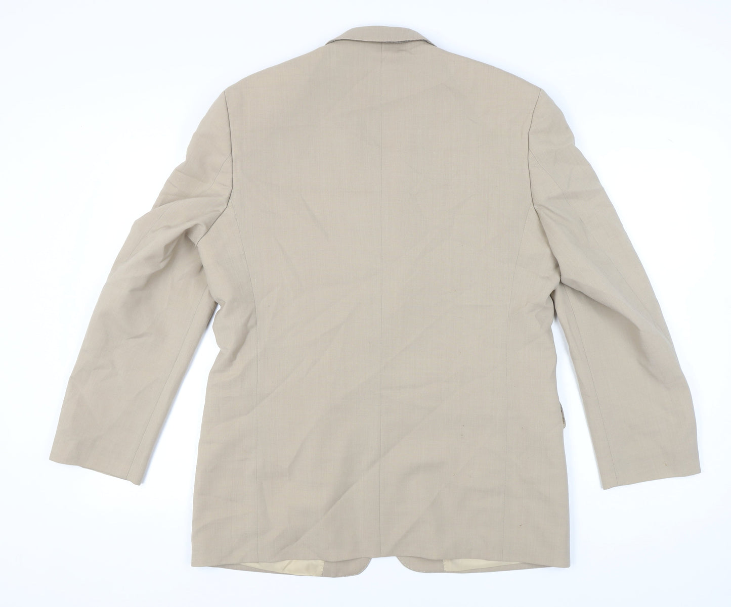 Rohan Men's Beige 42 Blazer Single-Breasted Wool Blend Jacket