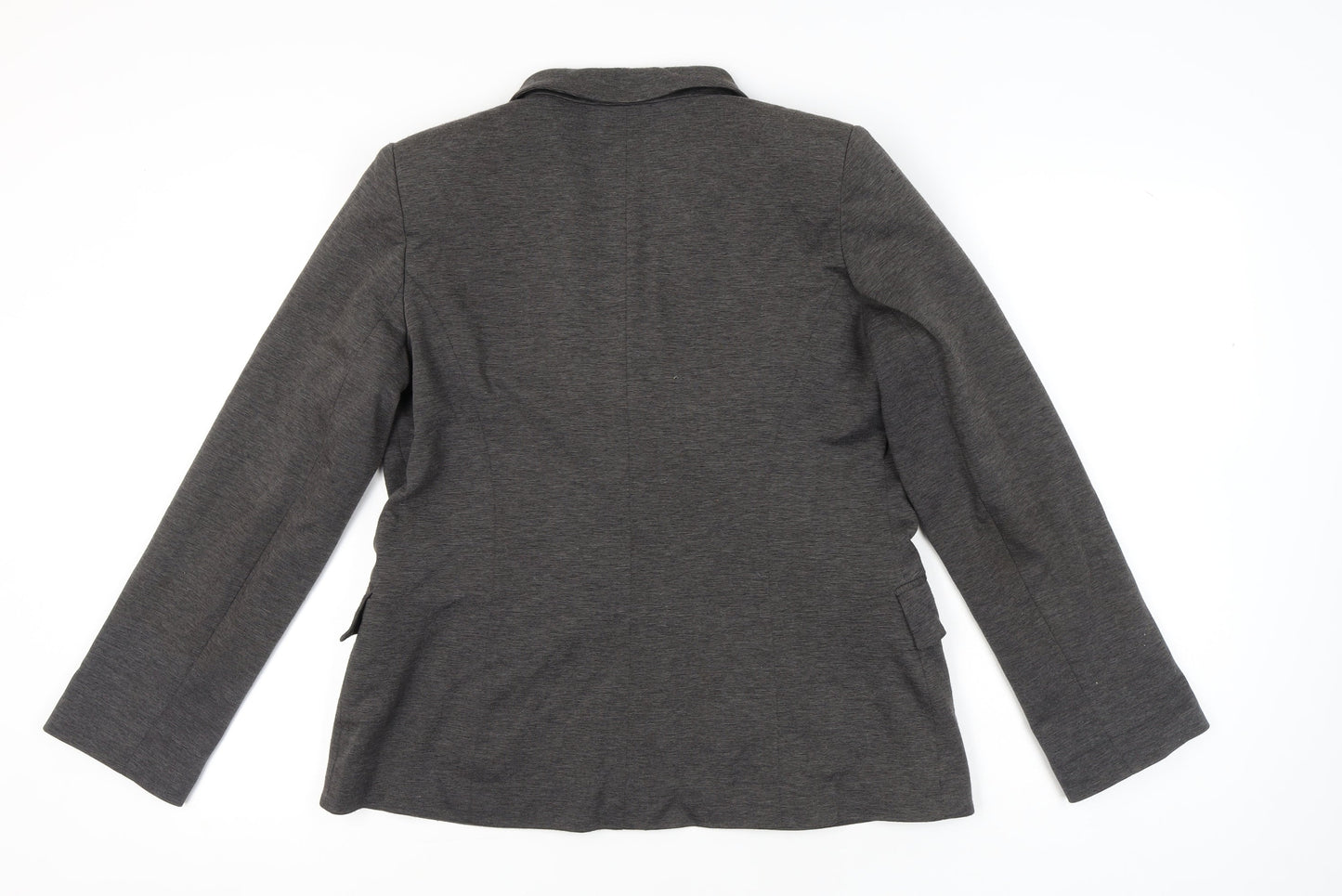 Oasis Women’s Grey Blazer Jacket L Regular Fit Business Casual