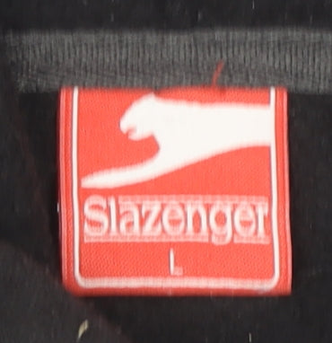 Slazenger Men's Black Full Zip Hoodie Size L Regular Fit