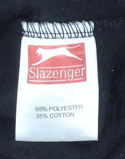 Slazenger Men's Black Full Zip Hoodie Size L Regular Fit