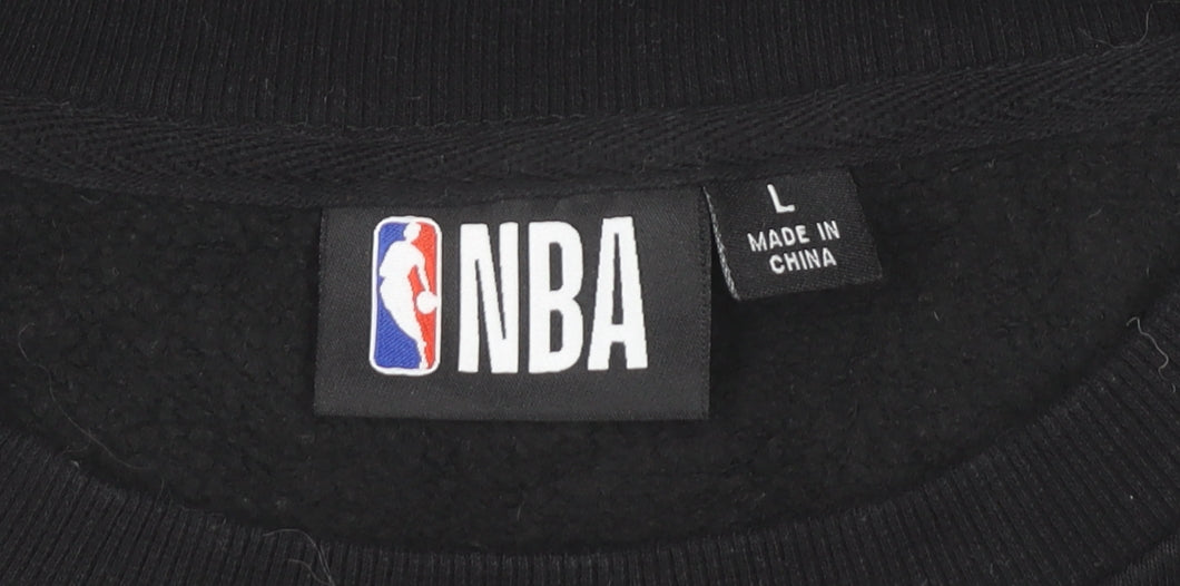 NBA Chicago Bulls Mens Black L Sweatshirt Pullover Logo Jumper