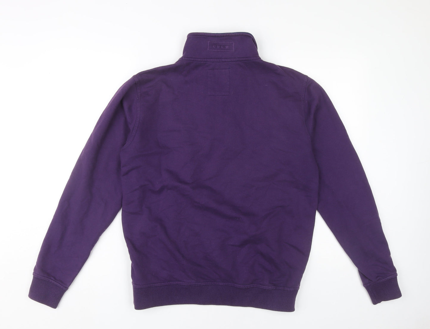 Crew Clothing Co. Unisex Purple Small 1/4 Zip Sweatshirt