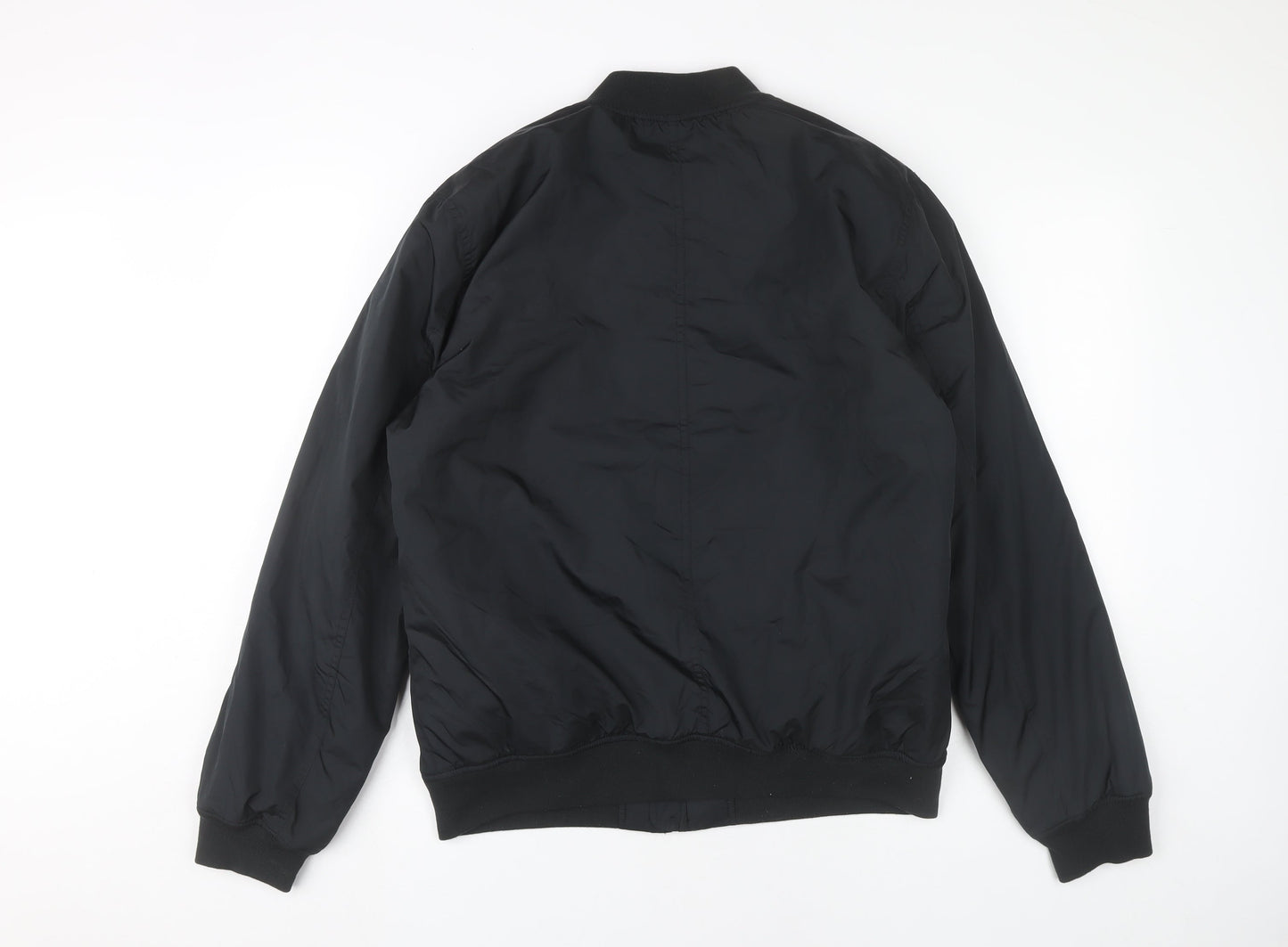 GAP Men’s Black Bomber Jacket Size M Polyester Casual