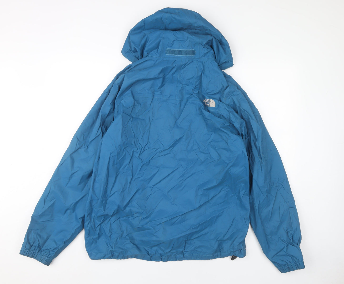 The North Face Men’s Blue Medium Waterproof Hooded Rain Jacket