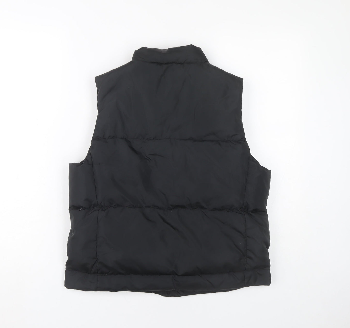 GAP Women’s Black Puffer Waistcoat M Quilted Sleeveless Casual
