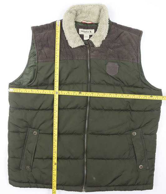 Regatta Men’s Green 2XL Puffer Waistcoat Jacket Outdoors