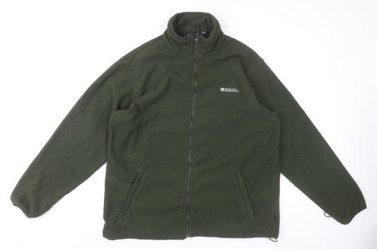 Mountain Warehouse Men’s Green Fleece Zip Jacket L Outdoor Hiking