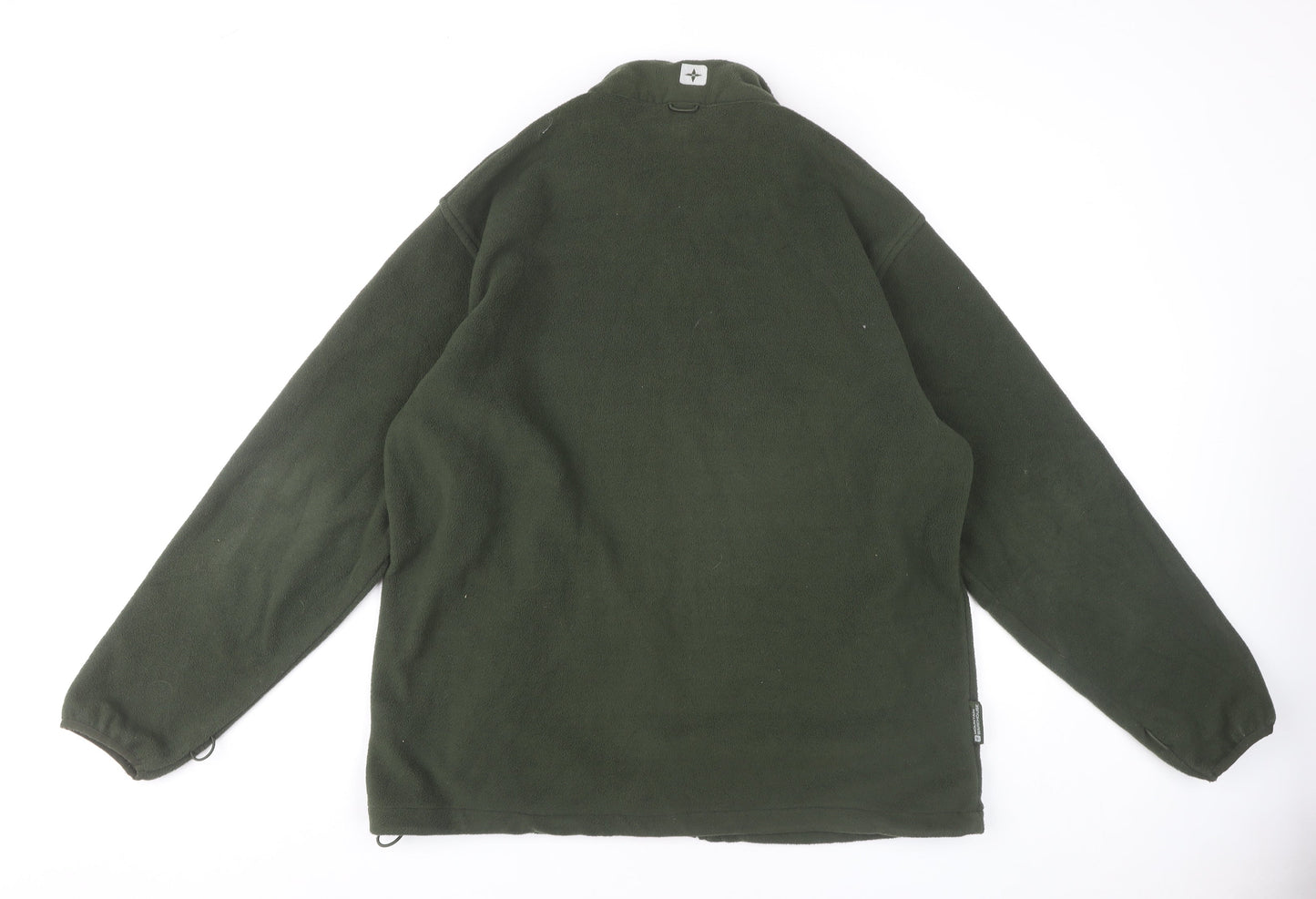 Mountain Warehouse Men’s Green Fleece Zip Jacket L Outdoor Hiking