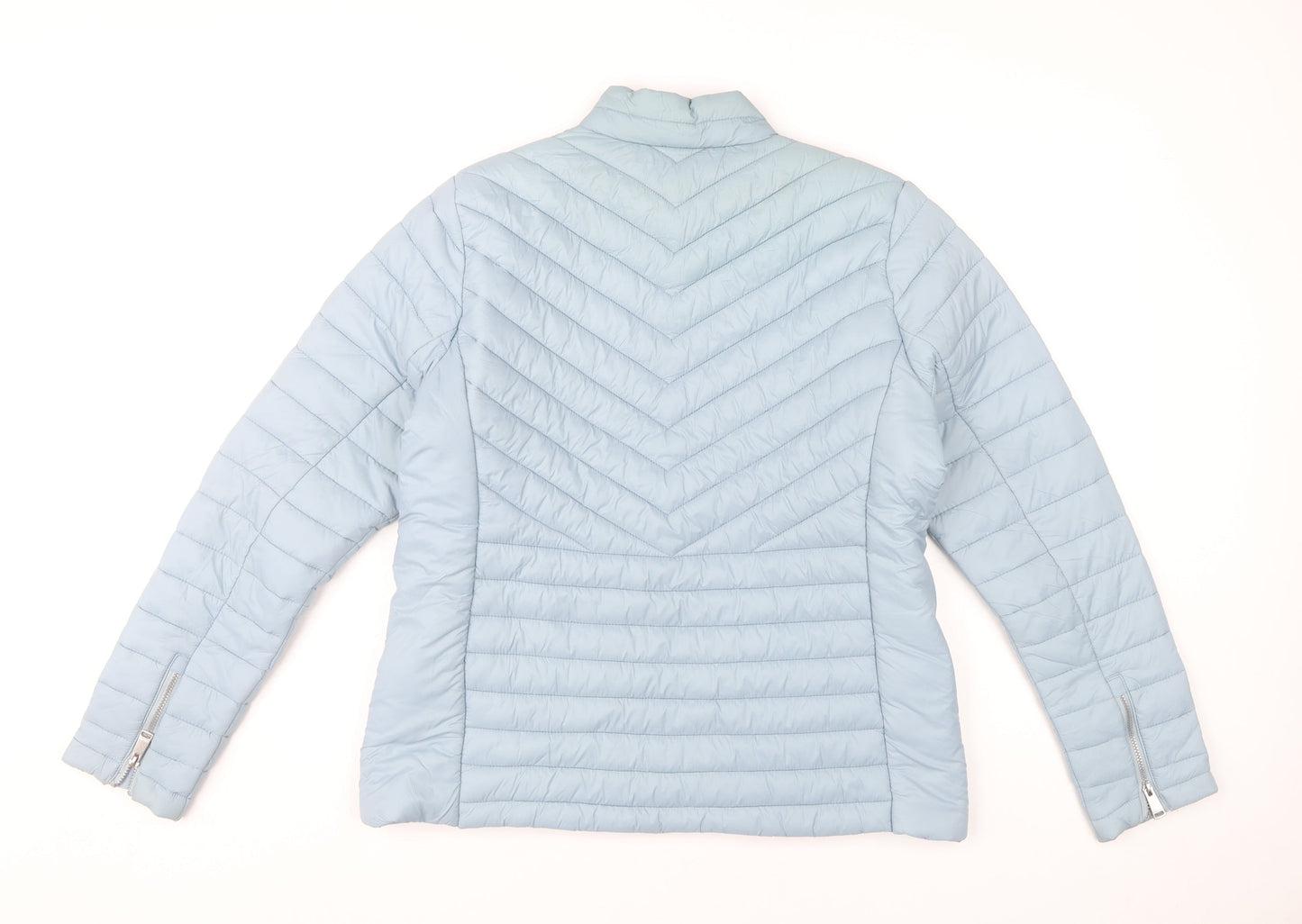 Regatta Womens Blue Size 12 Puffer Jacket Quilted Full Zip Coat
