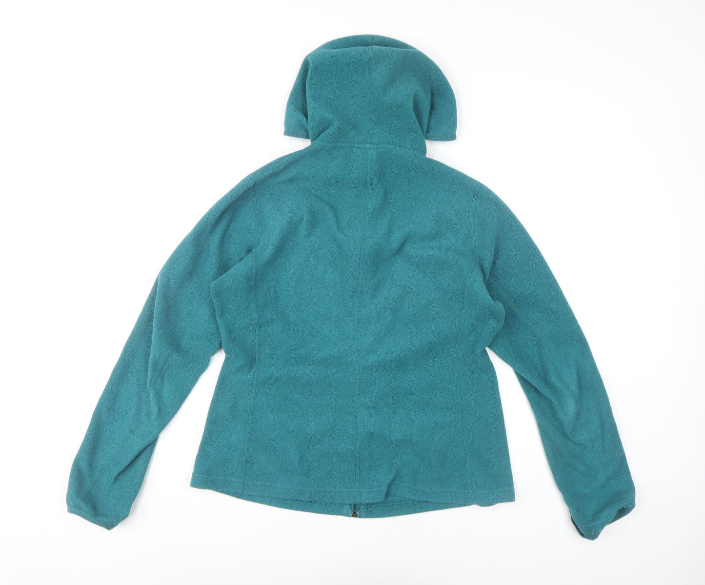 The North Face Womens Green M Fleece Full Zip Hooded Jacket