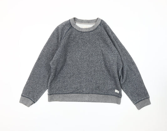 Jack Wills Womens Grey Sweatshirt UK 14 Cotton Blend Crew Neck