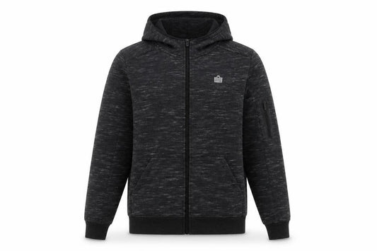 Admiral Mens Black Full Zip Hoodie Size S Regular Fit Gym Training