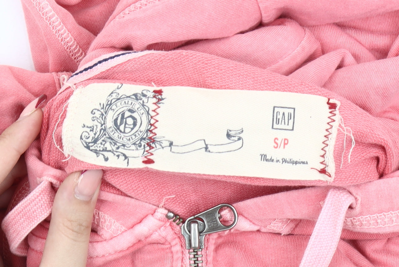 GAP Women’s Pink Full Zip Hoodie Jacket Size S Cotton Blend