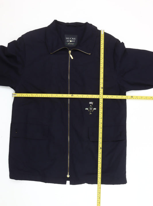 Hucke Sport Line Women’s Blue Cotton Mid-Length Jacket Size 12