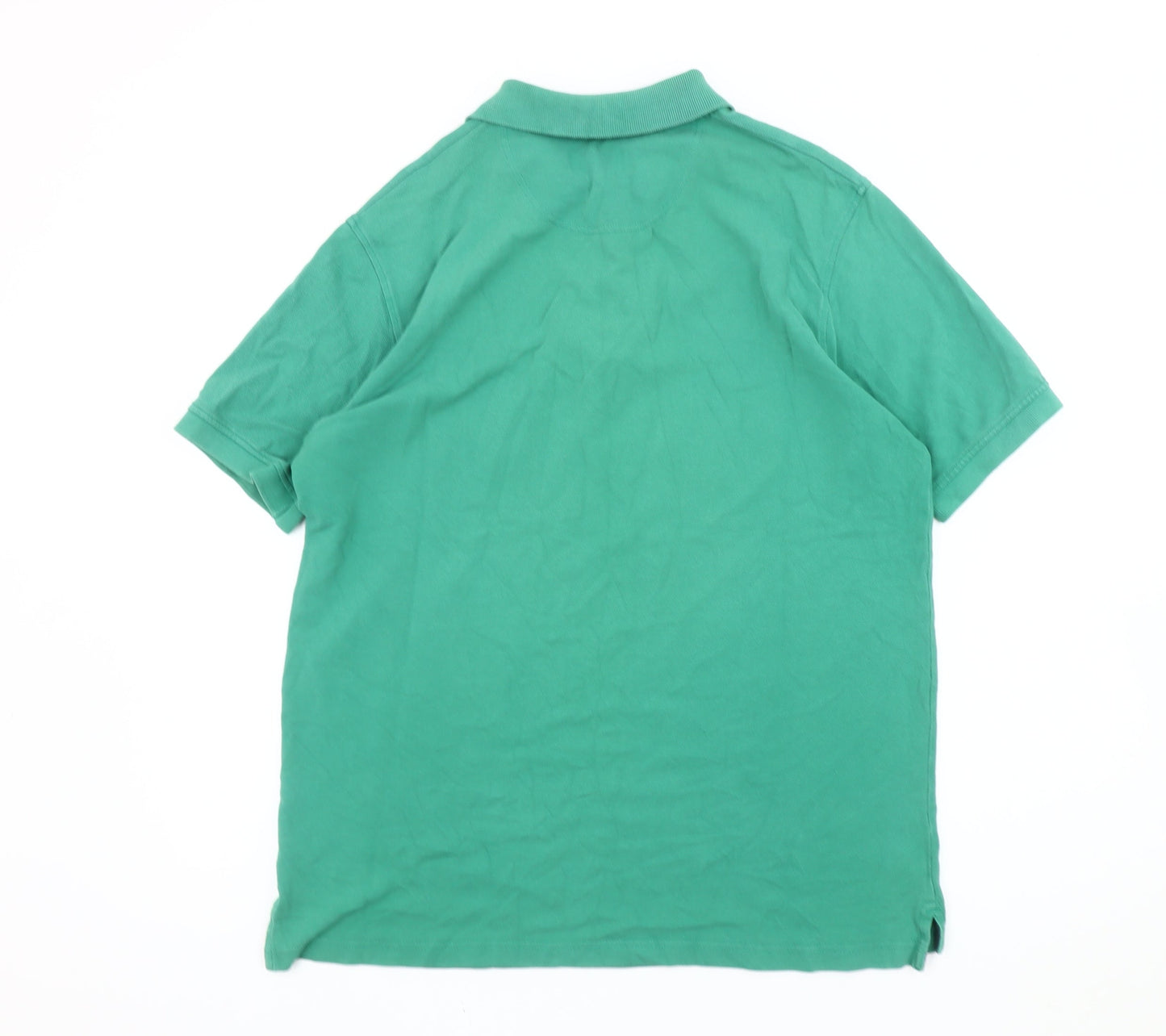 Henri Lloyd Men's Green Polo Shirt M Short Sleeve Cotton
