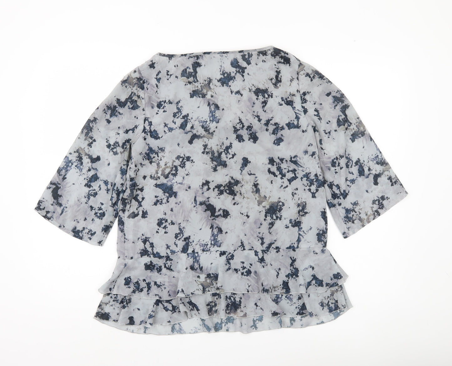 Mint Velvet Women’s Multicoloured Floral Ruffle Blouse Size 10