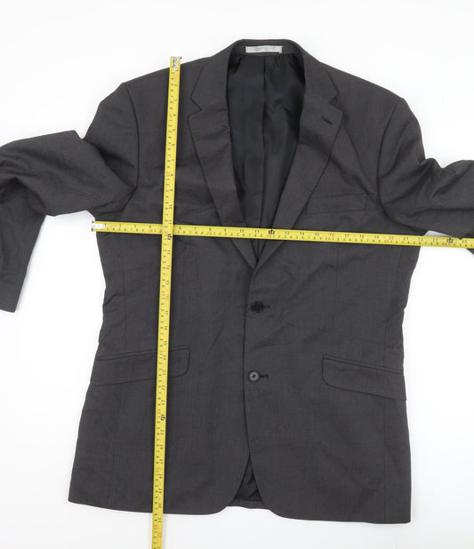 Burton Men’s Grey Blazer Jacket 42R Regular Fit Business Wedding