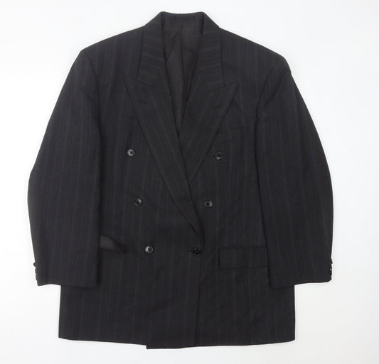 Marks and Spencer St Michael Men’s Grey Pinstripe Blazer 42in Chest Medium