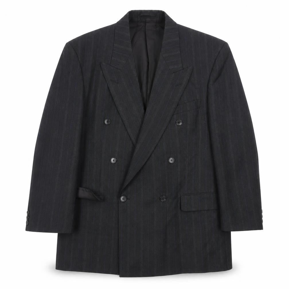 Marks and Spencer St Michael Men’s Grey Pinstripe Blazer 42in Chest Medium